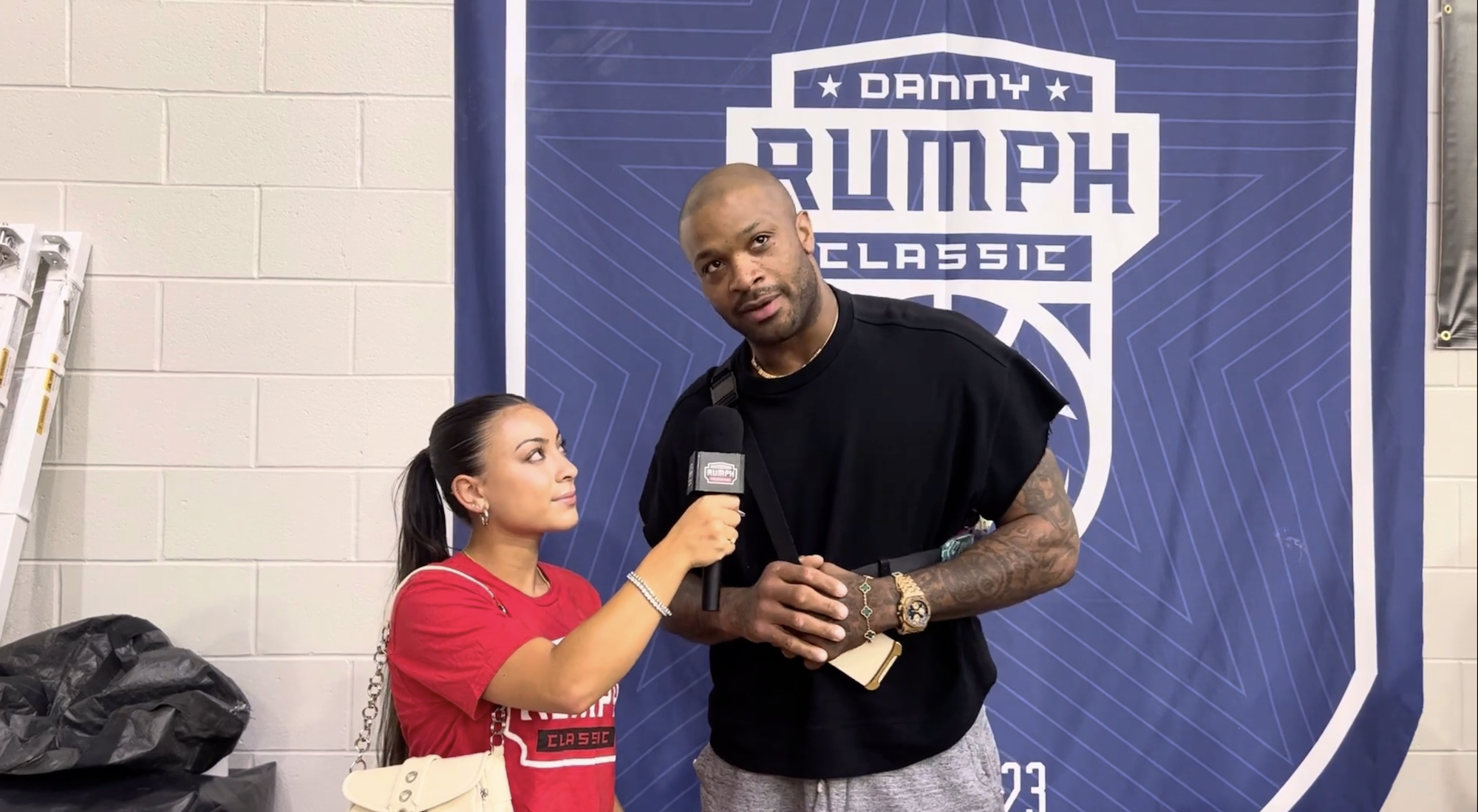 76ers Forward P.J. Tucker Arrives at The Rumph to Support Paul Reed
